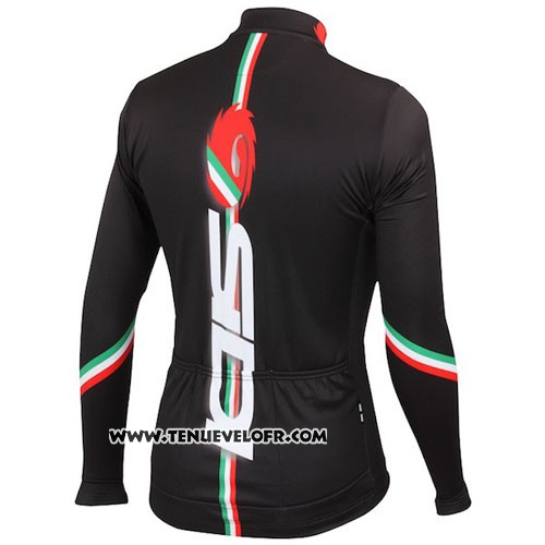 2014 Maillot Ciclismo Castelli SIDI Noir et Rouge Manches Longues et Cuissard